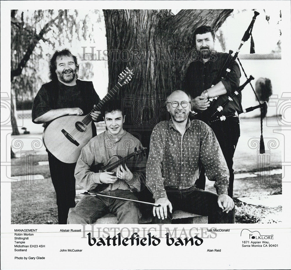 Press Photo Battlefield Band Alan Reid John McCusker Iain MacDonald Musician - Historic Images