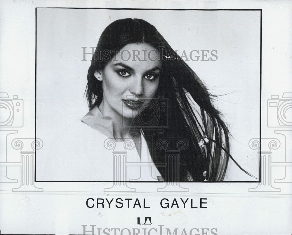 Press Photo Crystal Gayle Musician Singer Songwriter - Historic Images
