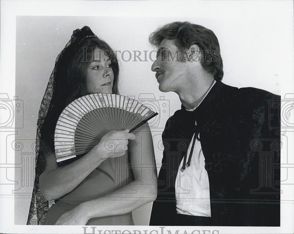 1979 Press Photo Paul O&#39;Brien &amp; Dorothy Gallagher &quot;Much Ado About Nothing&quot; - Historic Images