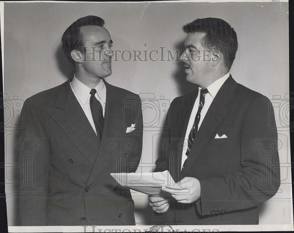 1953 Press Photo Chauncey DePew Steele, Jr. and Hugh Dysert - Historic Images