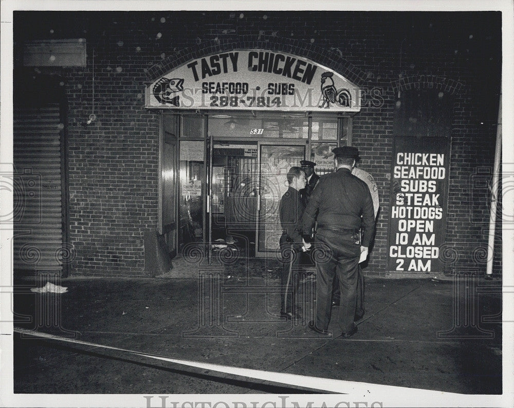 1992 Press Photo Scene Of Deadly Shooting - Historic Images