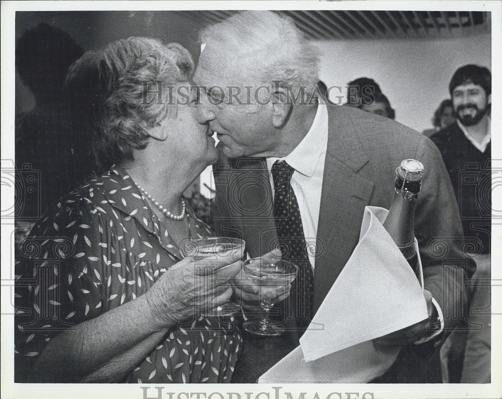 Press Photo Franco Modigliani Italian Economist MIT Professor - Historic Images
