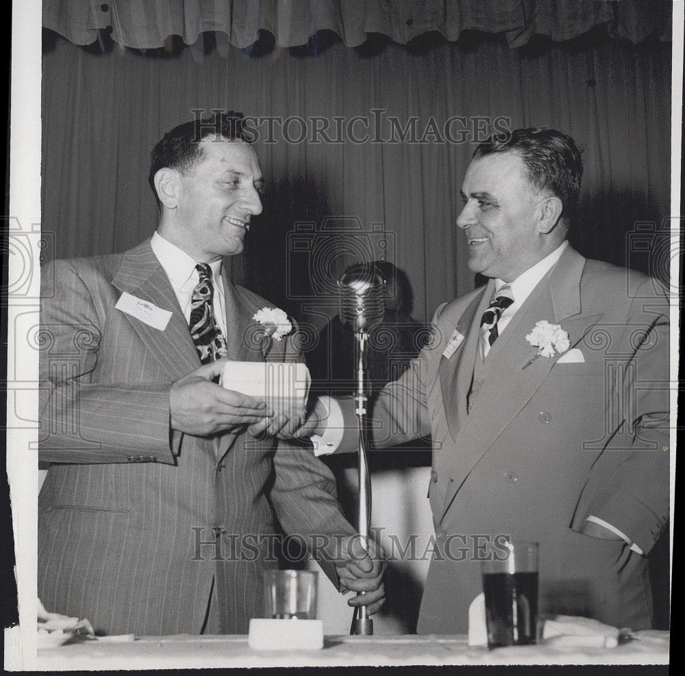 1955 Press Photo Chevrolet Dealers John Mirak, A. Edward Lalli - Historic Images