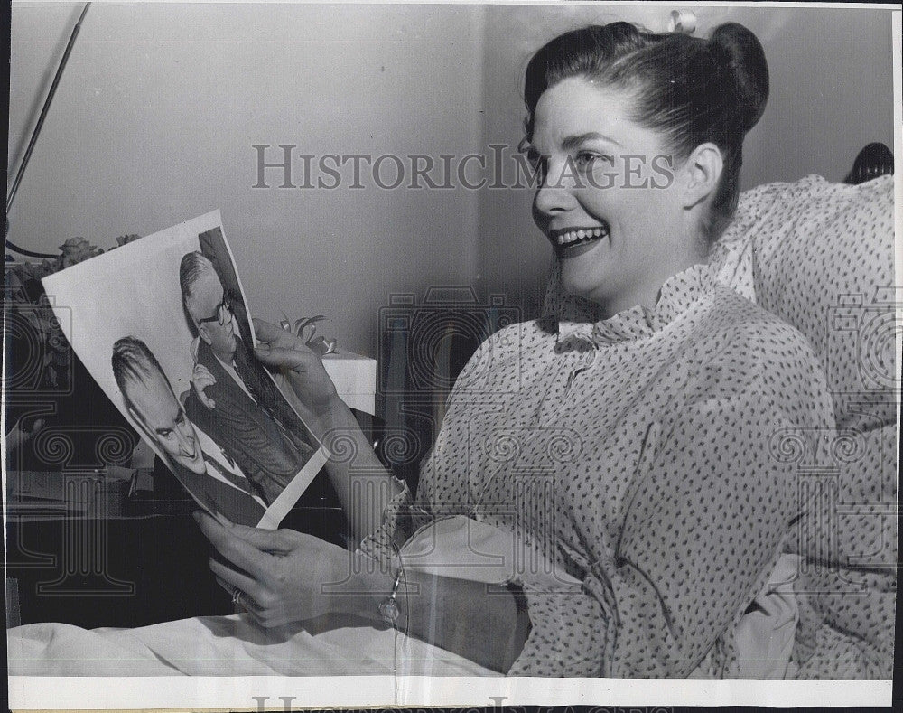 1954 Press Photo Jean McCarthy Wisconsin Senator Robert T Stevens - Historic Images