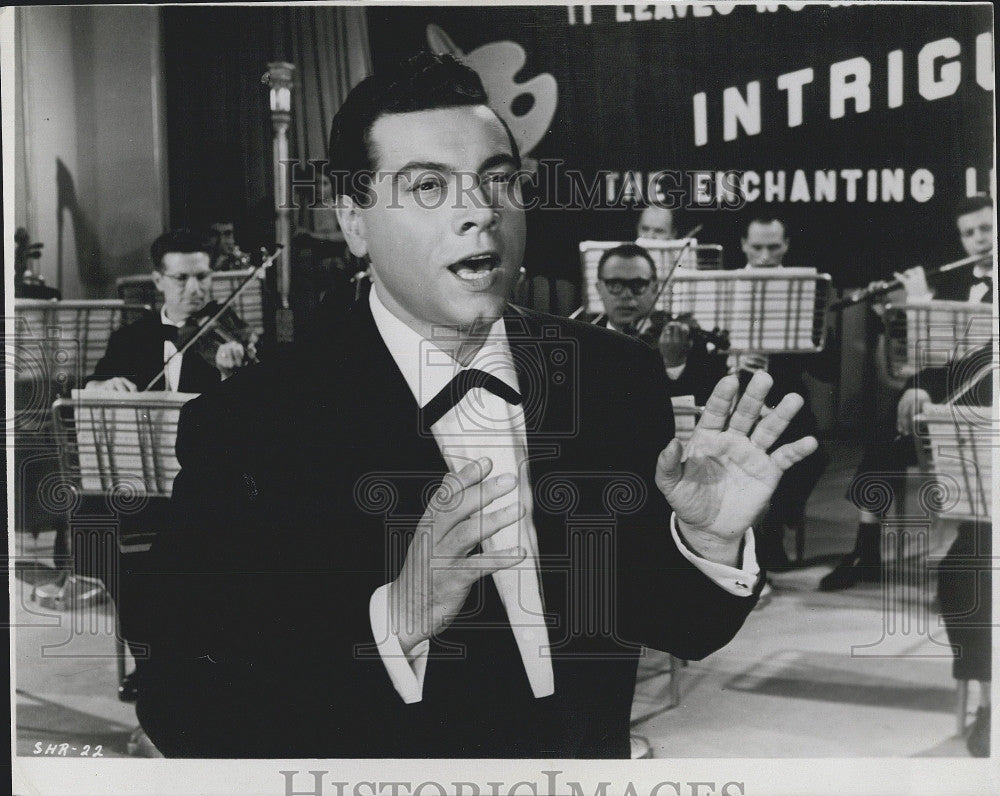 1957 Press Photo Singer, Mario Lanza in &quot;Seven Hills of Rome&quot; - Historic Images