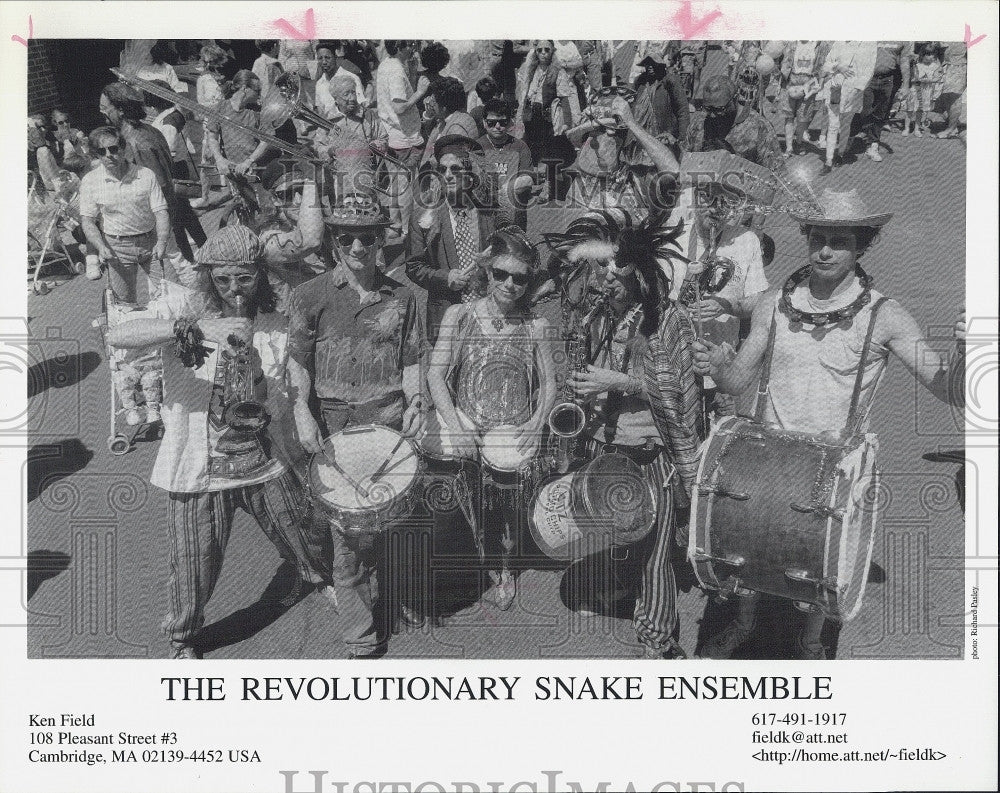 Press Photo Revolutionary Snake Ensemble Jazz Parade New Orleans - Historic Images