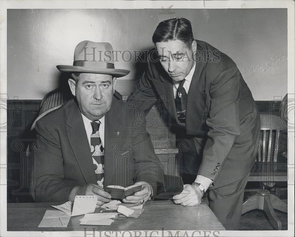 1956 Press Photo Seargant Edward S Reardon Neil Cadigan Zimmerman Trial - Historic Images