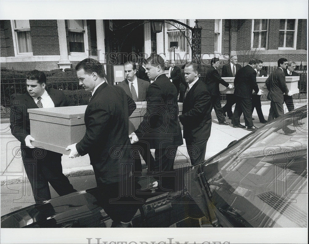 1997 Press Photo Boston funeral of Brookline victims - Historic Images