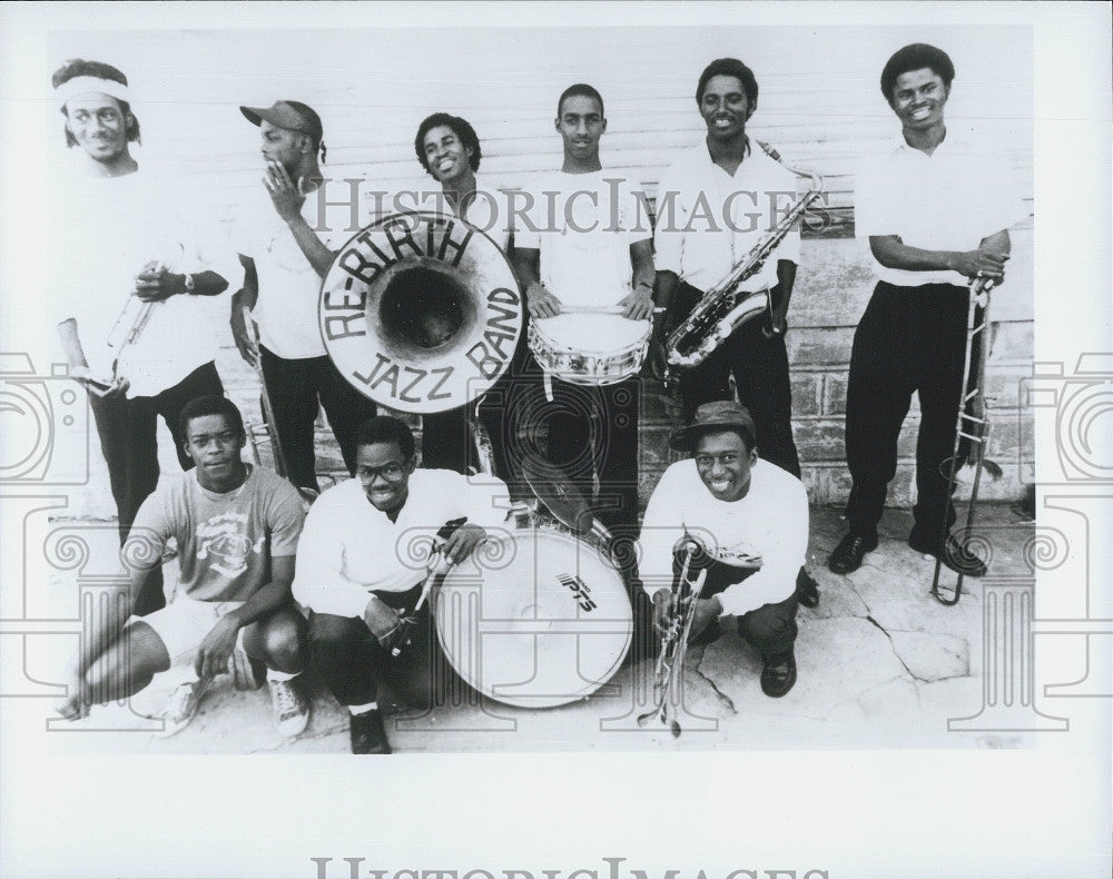 1989 Press Photo Rebirth Jazz Band University of Massachusetts Boston - Historic Images