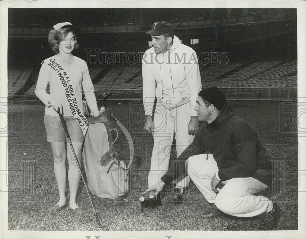 1962 Press Photo New York Giants Quarterback Ralph Gugliemi, Kicker Don Chandler - Historic Images