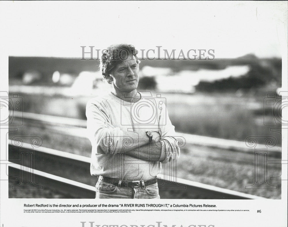 1994 Press Photo Robert Redford Produces and Directs &quot;A River Runs Through It&quot; - Historic Images