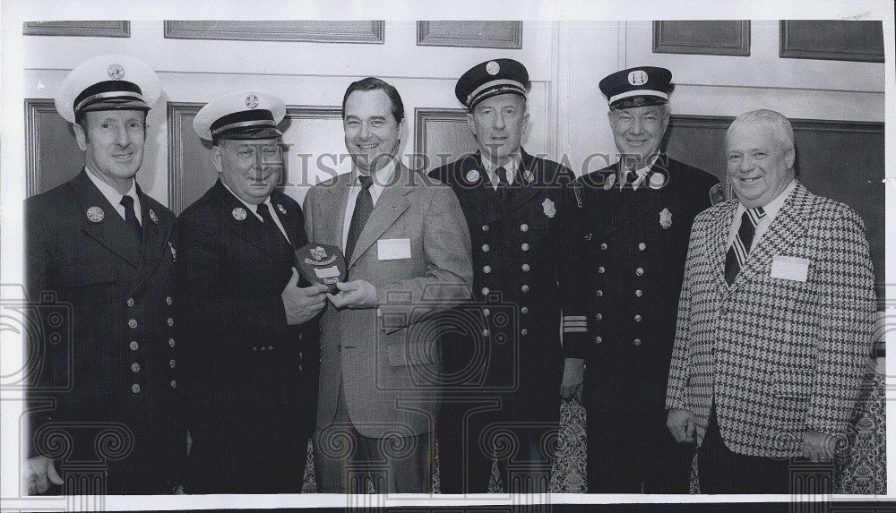 1975 Press Photo Mass. P O&#39;Hare,LF McCabe,C Morgan,H Preble,JFitzsimmons,T Nolan - Historic Images