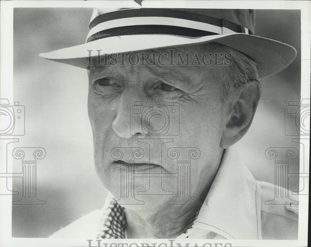 1973 Press Photo Lloyd Nolan guests on &quot;The F.B.I.&quot; - Historic Images