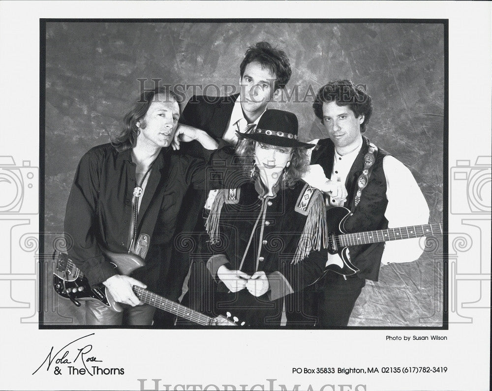 Press Photo 80s Band &quot;Nola Rose &amp; The Thorns&quot; - Historic Images