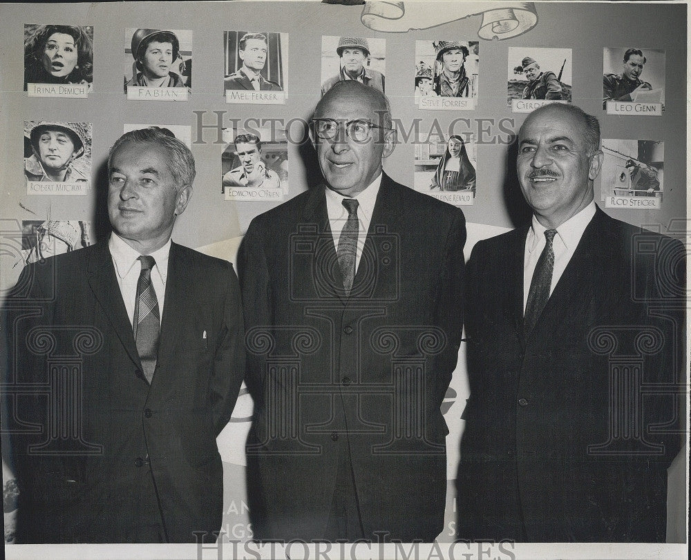 1962 Press Photo R Waldman,G Roberts,D Finn, B&#39;Nai B&#39;Rith - Historic Images