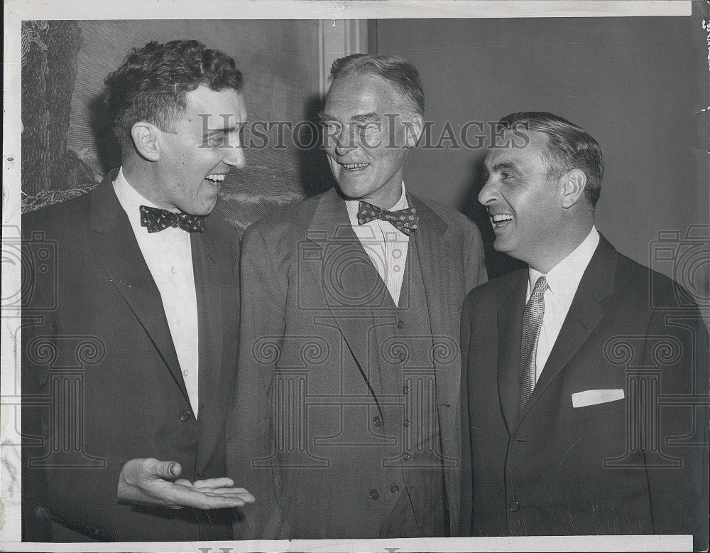 1956 Press Photo Gov. Edmund Muskie, Gov. Christian Herter, Gov. A. Ribicoff - Historic Images