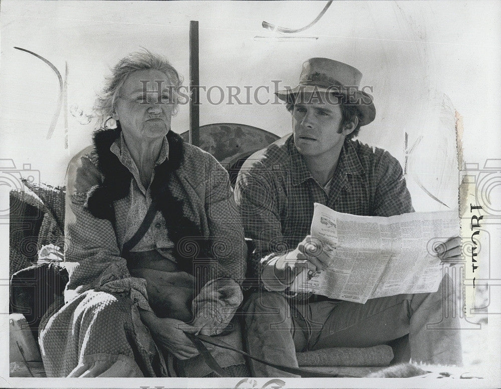 1974 Press Photo Jeanette Nolan, Dack Rambo &quot;Dirty Sally&quot; - Historic Images