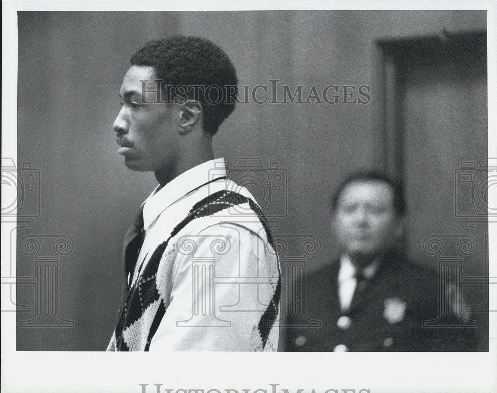 1995 Press Photo Sean Ellis murder trial for killing a policeman - Historic Images