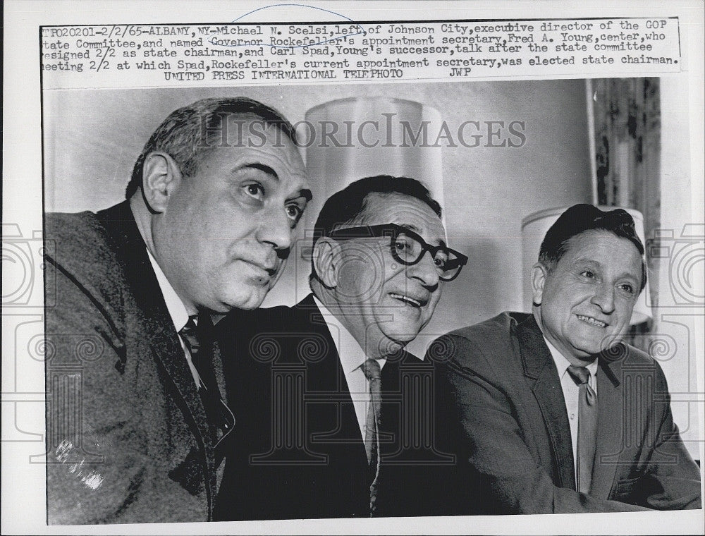 1965 Press Photo MN Scelsi,FA Young &amp;C Spad of NY - Historic Images