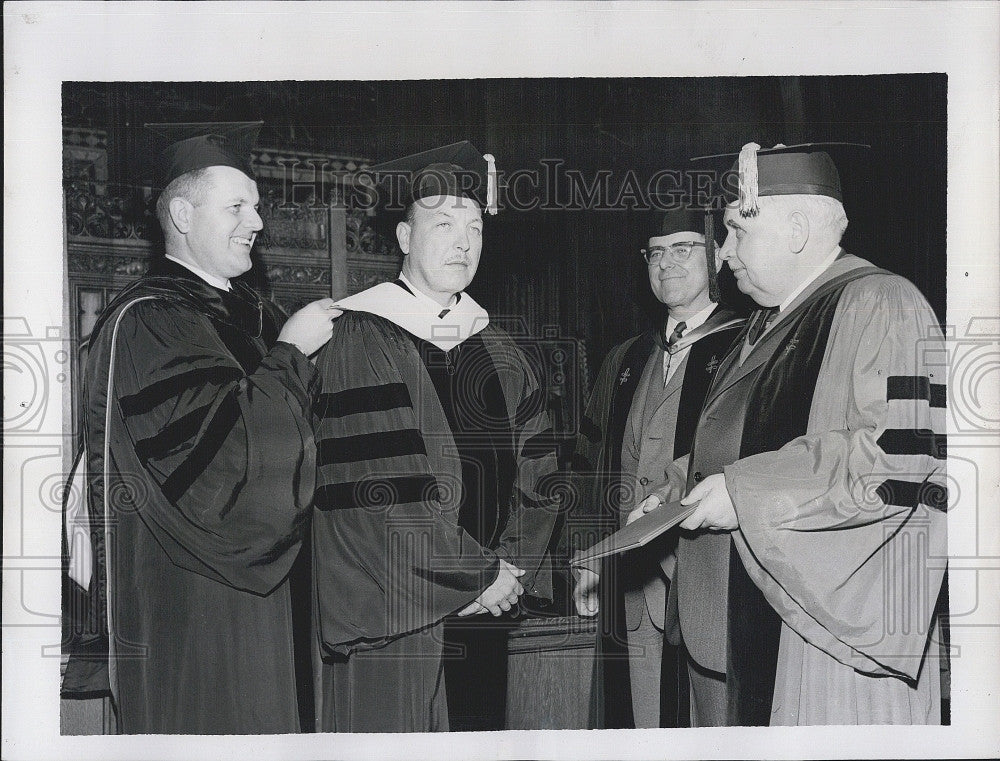 1963 Press Photo RW Sarnoff, Rev R Williams,L Patrick &amp; Dr JS McKinley - Historic Images