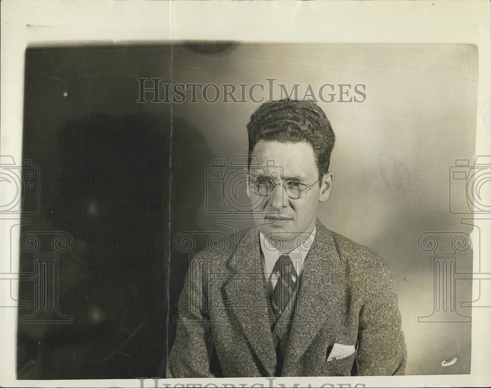 1936 Press Photo Boston newpaper employee Gene Muller - Historic Images
