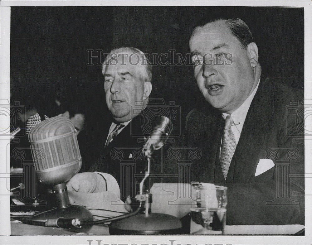 1951 Press Photo IRS Commish GJ Schoeneman &amp; Ed Foley - Historic Images