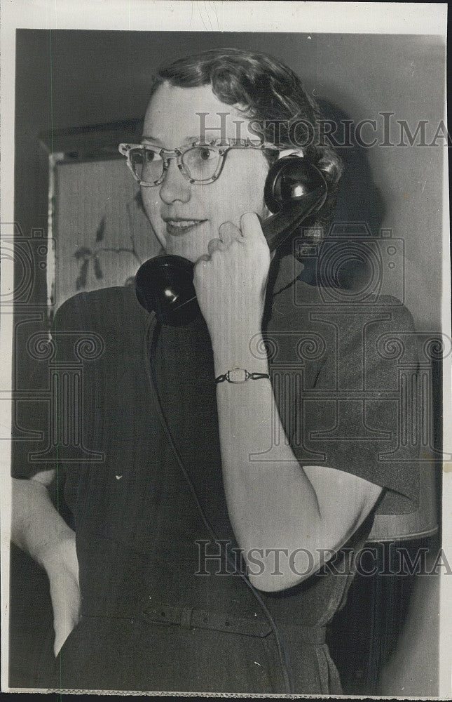 1951 Press Photo Mrs Ruth McCormick Miller Publisher Chicago Tribune - Historic Images