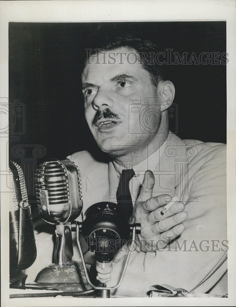 1948 Press Photo Robert T Miller Accused of Selling Spy Info Elizabeth Bentley - Historic Images