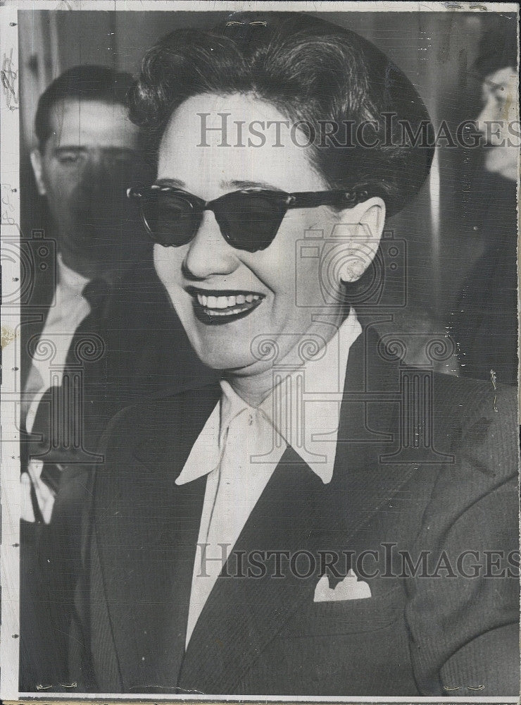 1953 Press Photo Erica Steele, New York Vice Case Witness - Historic Images