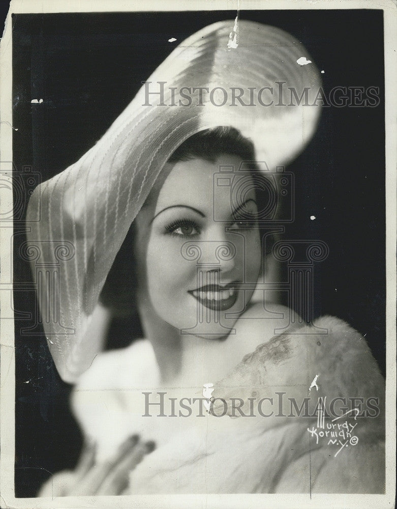 1937 Press Photo Heloise Martin in "Broadway After Dark" - Historic Images