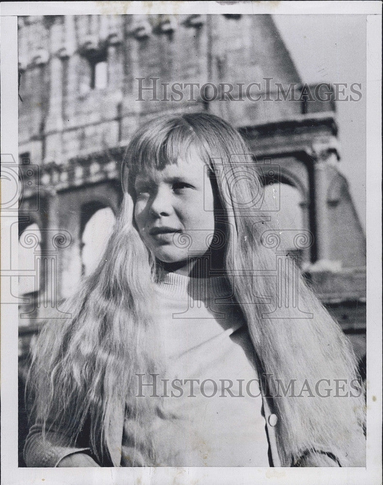 1954 Press Photo Elizabeth Rybrandt Child Television Film Actor - Historic Images