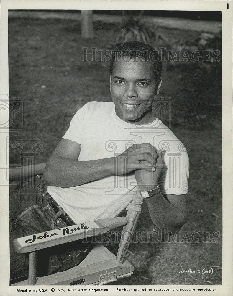 1960 Press Photo Singer and actor Johnny Nash - Historic Images