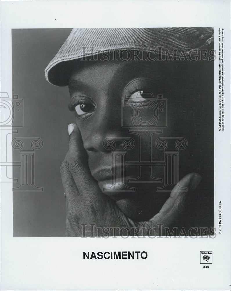 1988 Press Photo Brazilian singer-songwriter and guitarist Nascimento - Historic Images