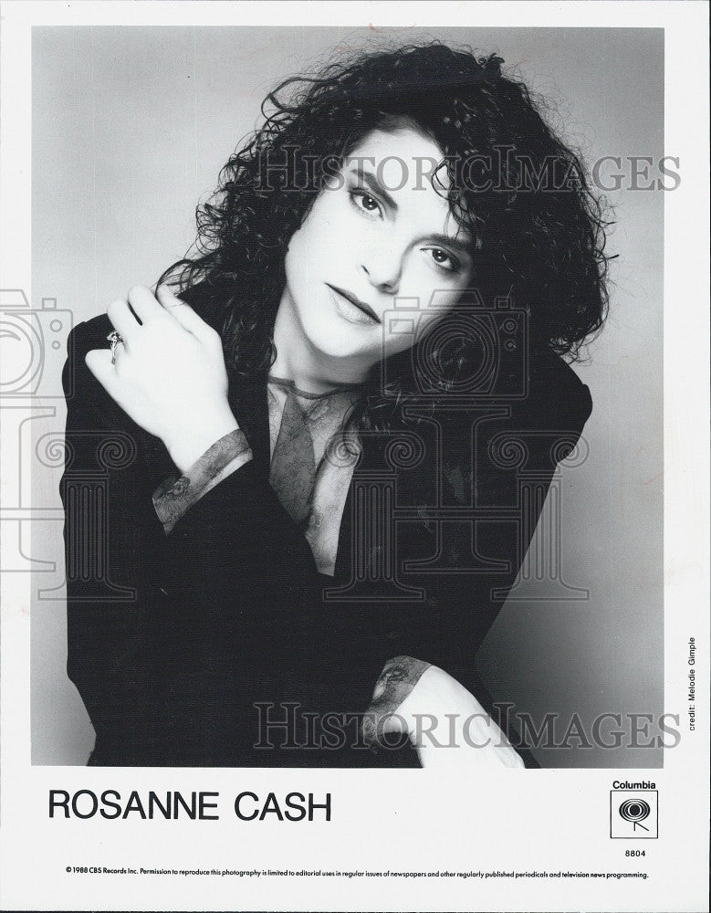 1988 Press Photo Singer and songwriter Rosanne Cash - Historic Images