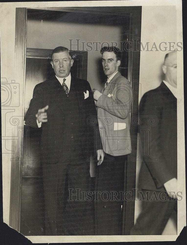 1939 Press Photo John Casey Deputy Sheriff Witness Dowd Hearing - Historic Images