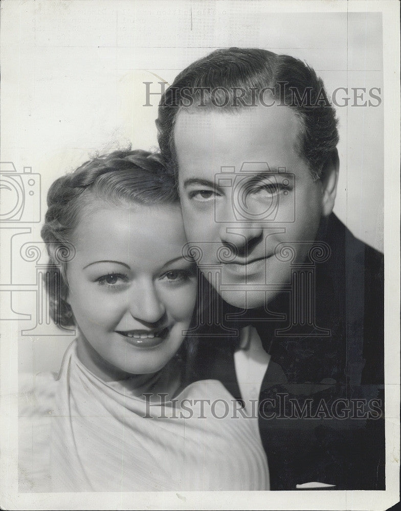 1940 Press Photo Mozelle Britton and Alan Dinehart star in &quot;Thanks For My Wife&quot; - Historic Images