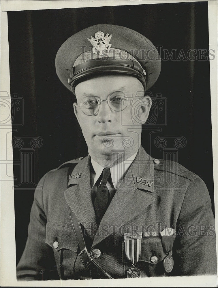 1940 Press Photo Edward F. Treanor, Retiring Commander of Corp - Historic Images