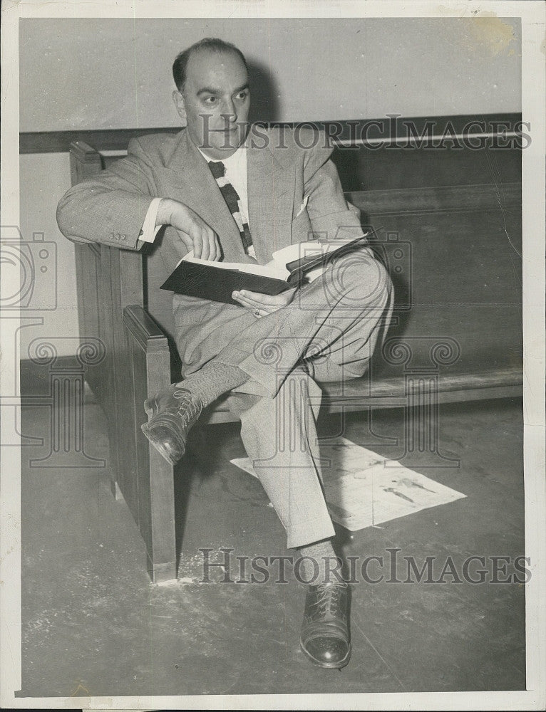 1948 Press Photo Atty Gen George Fingold for Revere trial - Historic Images