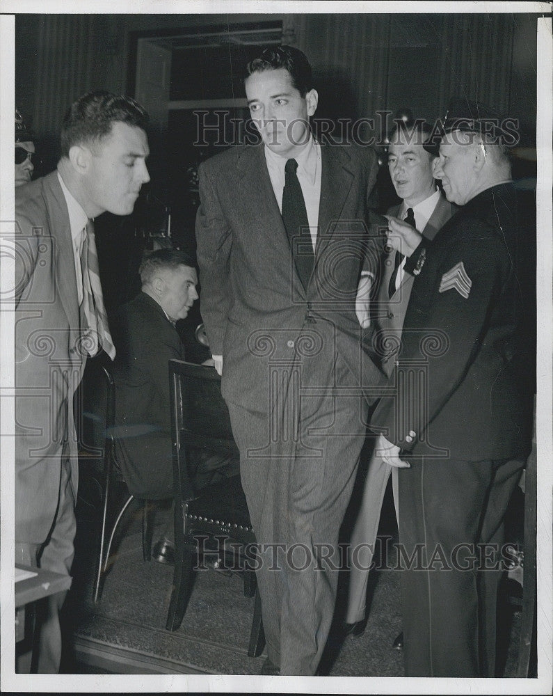 1947 Press Photo Ring Lardner Screenwriter Trial House Activity Commission - Historic Images