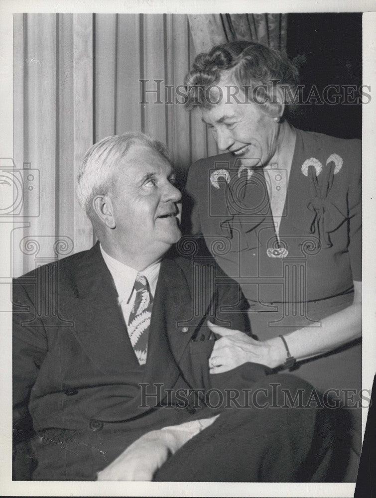 1943 Press Photo Roger D. Lapham Elected Mayor of San Francisco - Historic Images