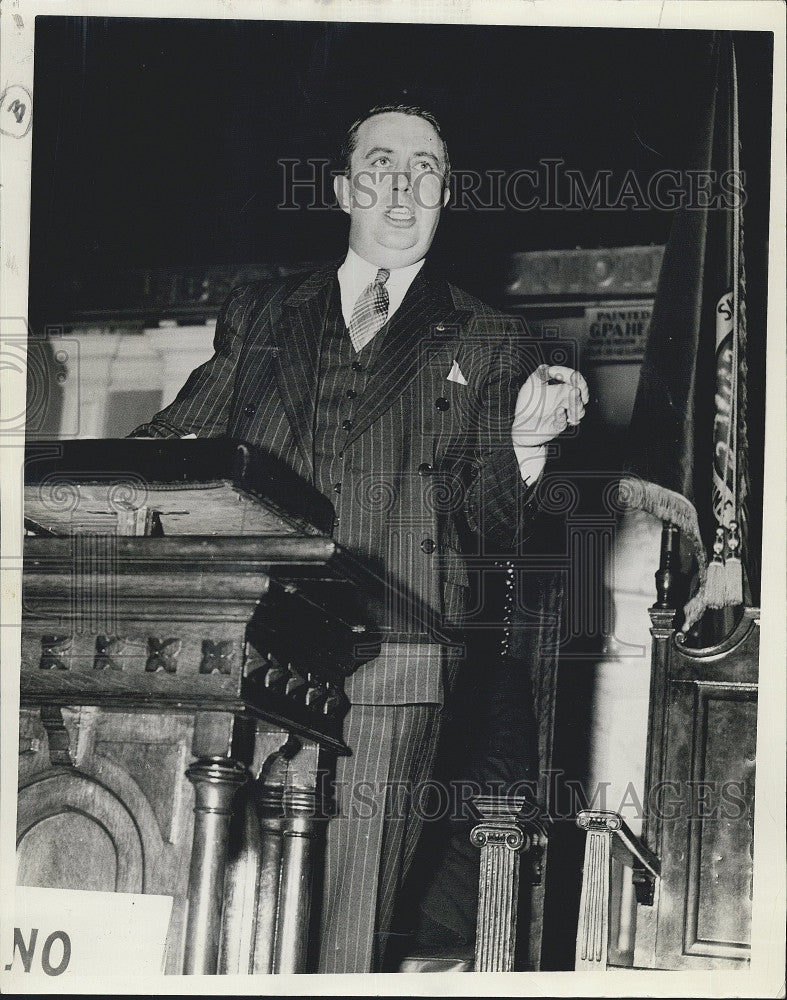 1938 Press Photo Commissioner Education James Reardon Brotherhood Day - Historic Images