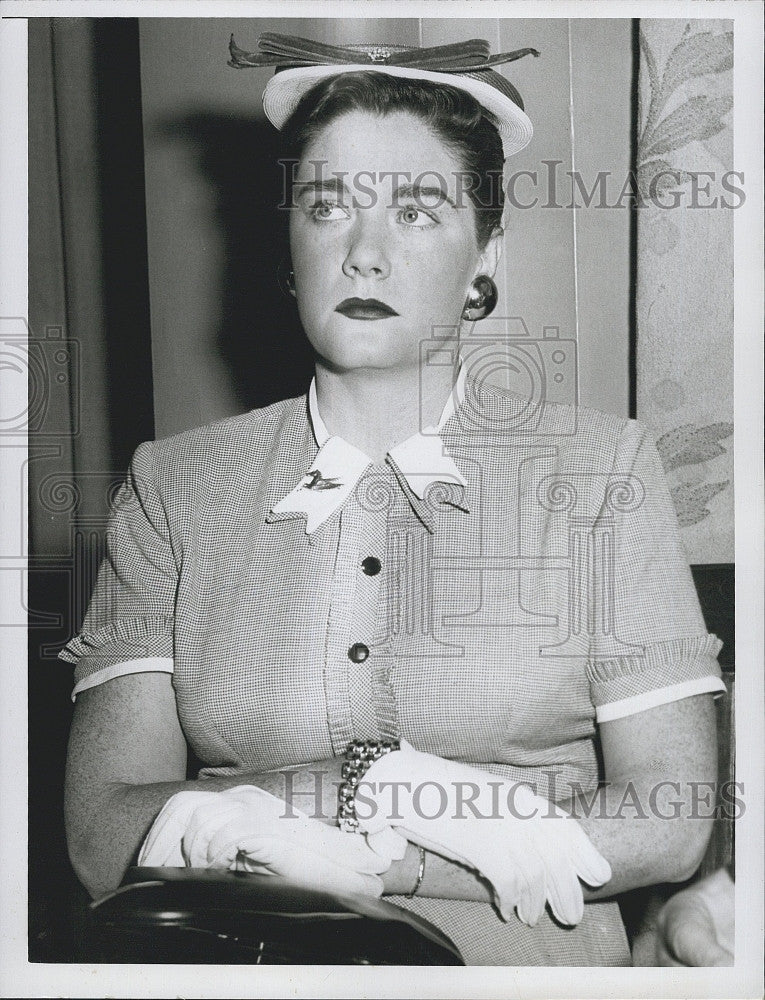 1955 Press Photo Mrs Joseph A McCarthy Wife Of US Senator - Historic Images