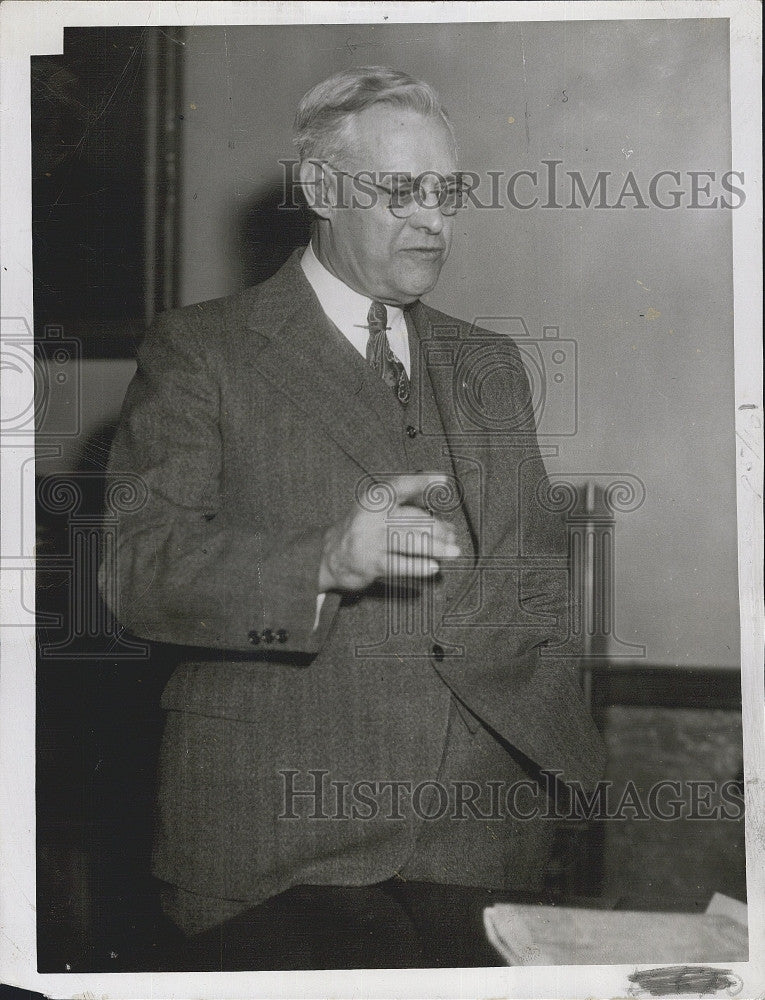 1957 Press Photo Everett W Ireland Superintendent Somerville School - Historic Images