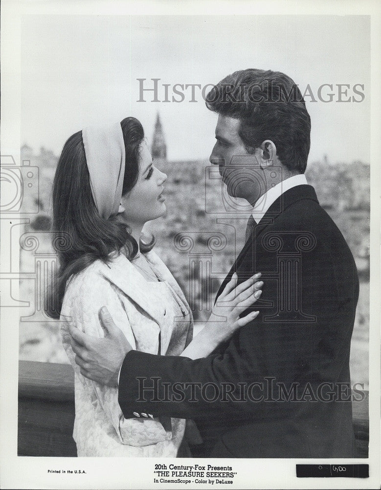 1965 Press Photo  Pamela Tiffin &amp; Tony Franciosa &quot;The Pleasure Seekers&quot; - Historic Images