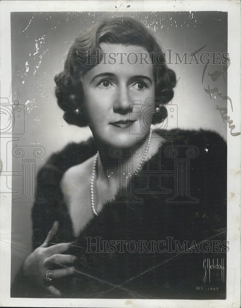 1946 Press Photo Mezzo-Soprano Karin Branzell - Historic Images