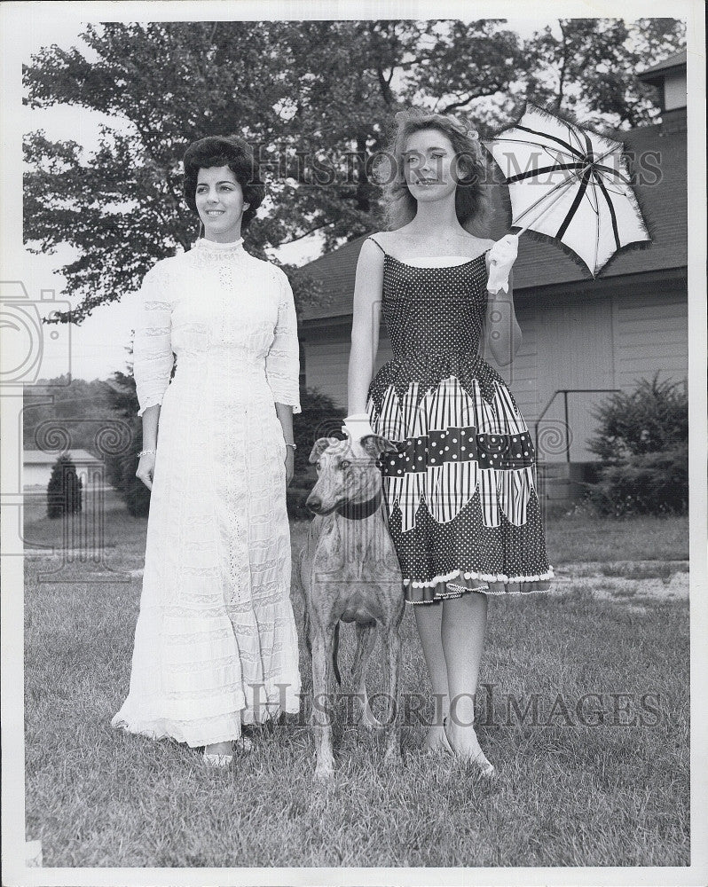 1961 Press Photo Miss Mary DiFrancesco, 18, Miss Essex County Debbie Powers - Historic Images