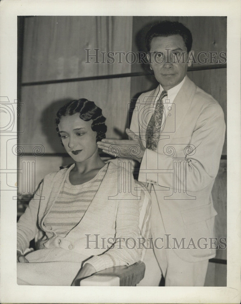 1931 Press Photo Dolores Cordoba,dancer & her new coiffure - Historic Images