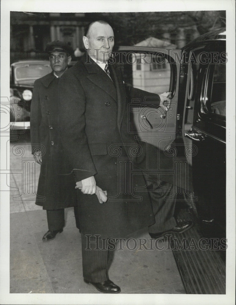 1938 Press Photo Irish Diplomat Minister Michael MacWhite Visits White House - Historic Images