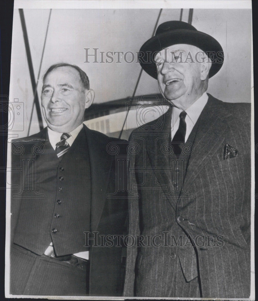 1953 Press Photo Joseph Martin,speaker of House of Reps &amp; HP Fletcher - Historic Images