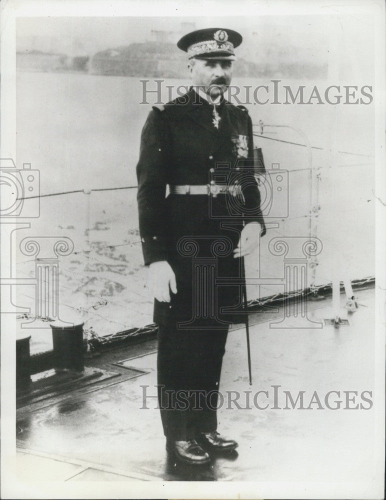 1942 Press Photo Admiral Laborde of France - Historic Images